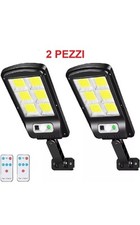 2pz Lampioni Da Giardino A Ricarica Solare Con Sensore Movimento E Crepuscolare