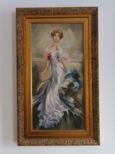 M. Cassinari Vettor – Dipinto olio su tela 30x60 cm con cornice importante 