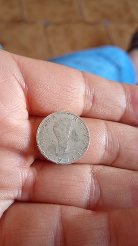 Moneta lire delfino - moneta,