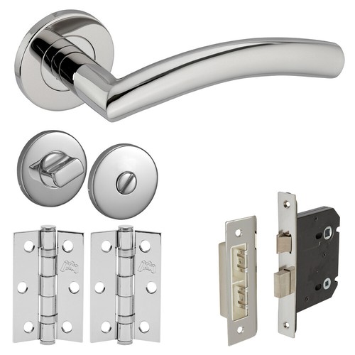 Curved stainless steel door - curved,