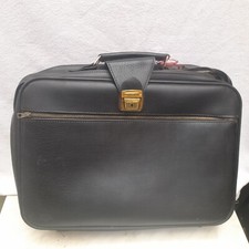 VALIGETTA BORSA DA LAVORO 24 ORE IN SIMIL PELLE NERA SKY, anni '60/70, VINTAGE