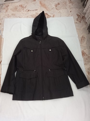Trench nero con zip tasche - , e