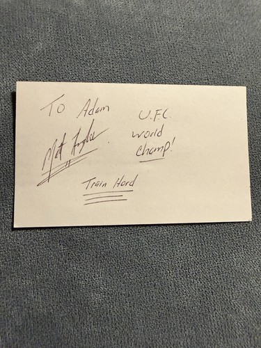 Autografo matt hughes ttm - matt,