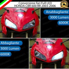 CONVERSIONE FARO LED PER HONDA CBR 600 RR 2003-2006 ANABBAGLIANTE ABBAGLIANTE