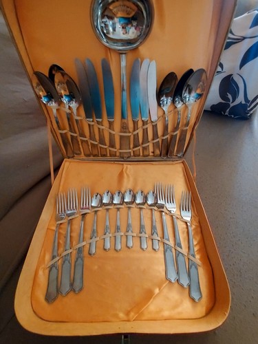 Set posate inox - ×6, vintage