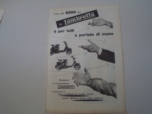 Advertising pubblicità 1952 - pubblicità,