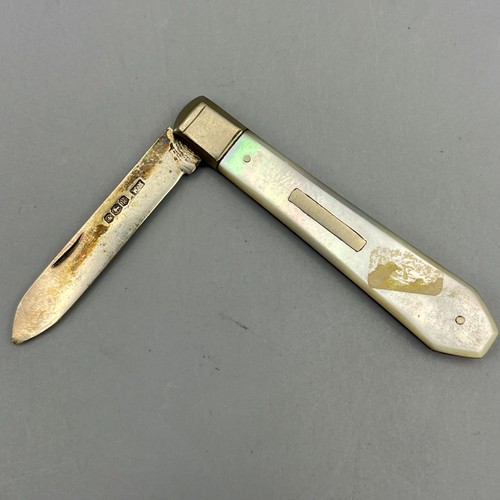 Coltellino madreperla argento - coltellino,