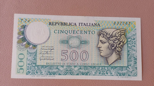Banconota 500 lire - ,
