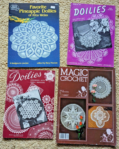 Lotto doilies all - lotto, all'uncinetto