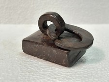 Vecchio Rettangolo Forma Rustico Antico di Ferro Peso Misura Bilancia Mughal