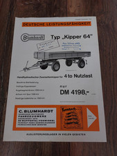 Brochure originale Blumhardt