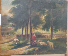 Tableau ancien Scène