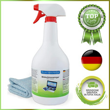 Pulizia Schermo 1000ML con Panno in Microfibra Spray Detergente Monitor TV e PC
