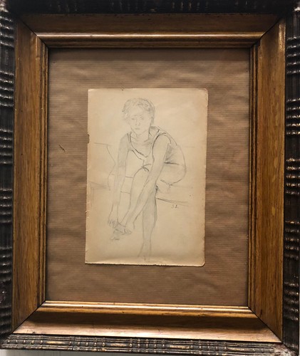 Vecchio disegno matita - , con