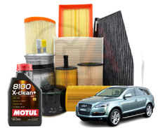 KIT TAGLIANDO AUDI Q7 4L 3.0 TDI 233CV 171KW 03/2006 9 LT OLIO MOTUL 5W30