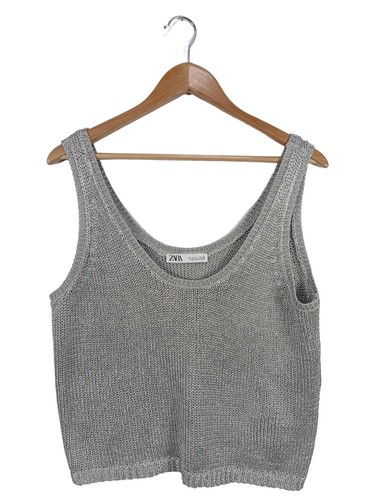Zara top lavorato maglia - top, a