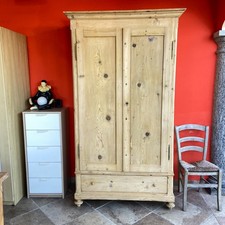 ARMADIO IN LEGNO GREZZO AL NATURALE inizio 900