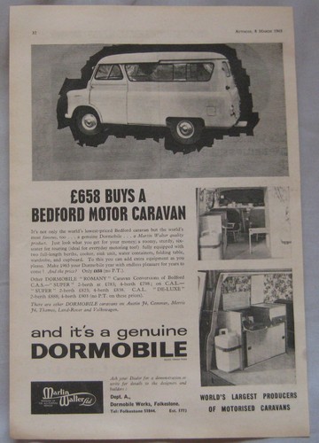 1963 bedford camper - bedford, vans