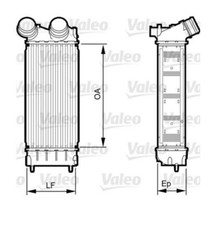 RADIATORE INTERCOOLER PEUGEOT