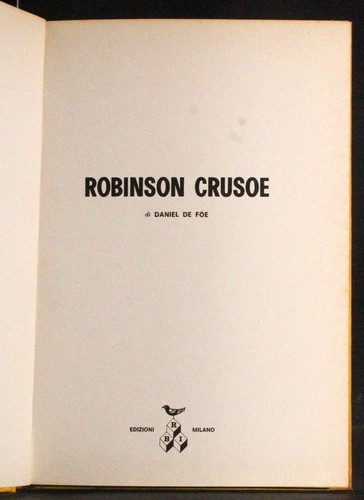 Robinson crusoe daniel de - crusoe.,