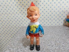 PINOCCHIO RUBBERTOYS 1960 GOMMA+FISCHIO 34cm tipo LEDRA MOPLAS SPERLARI CANEVA