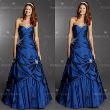 Abiti da sposa blu reale una