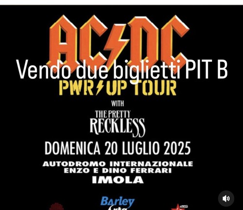 Vendo biglietti concerto - 2,