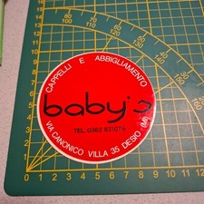 ADESIVO STICKER kleber vintage cappelli e abbigliamento baby's desio