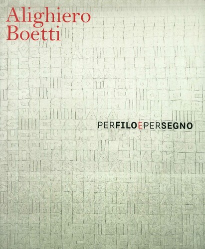 Alighiero boetti per - boetti, filo