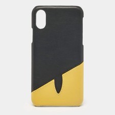 Fendi blackyellow leather - fendi,