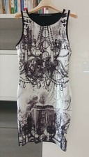 Vestito Donna GUESS Tubino Nero Corto Elegante Taglia S