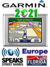 GARMIN 360 SAT NAV UK FRANCIA SPAGNA PORTOGALLO FLORIDA 2021 NOMI STRADE BLUETOOTH