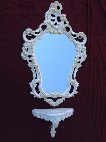 Specchio parete bianco - specchio, +