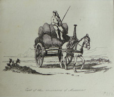 Carretto siciliano MESSINA PALERMO CATANIA SICILIA Strutt1844 MOLTO RARA