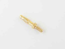 CONF. 5 PZ BANANA DORATA MASCHIO 50A 4mm VITE STAUBLI 22.1053