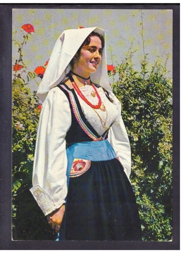 Cartolina costumi sardi - cartolina,