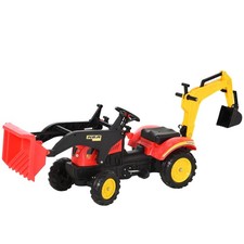 Ruspa pedale per bambini - ruspa,