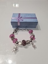 Charm Per Bracciale Cuore Love In Acciaio Color Argento Silver (Modello Pandora)
