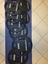 Dischi palestra 50mm, in ferro gommati marca lacertosus (100KG)