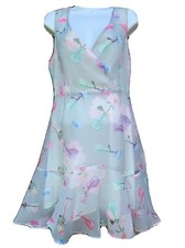 Villa Grey Floral Organza