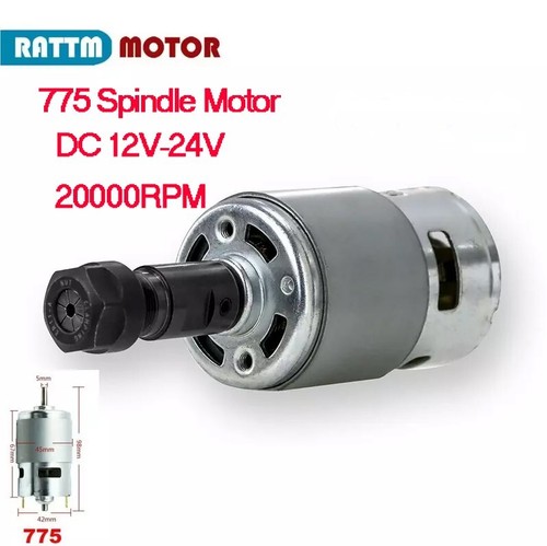 Motore mandrino 12v - mandrino, dc