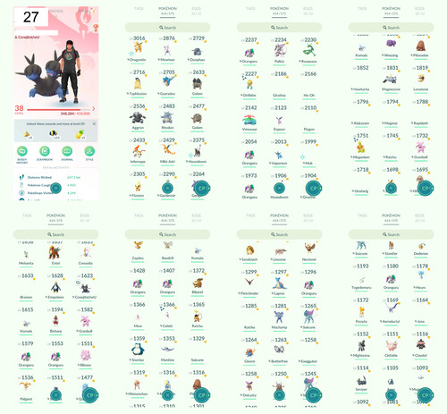 Pokémon acc lvl 6 - pokémon,