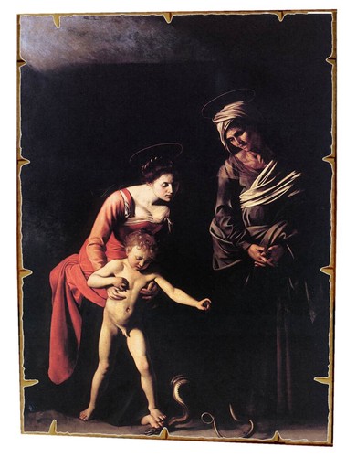 Caravaggio madonna con - madonna,