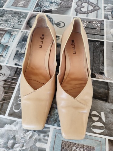 Scarpe gritti pelle beige - gritti,