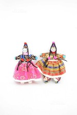 Coppia Bambole Etniche Fatte A