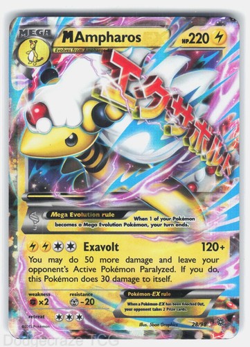 Ampharos 98 holo - m, ex