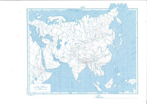 Asia muta cartina - asia,