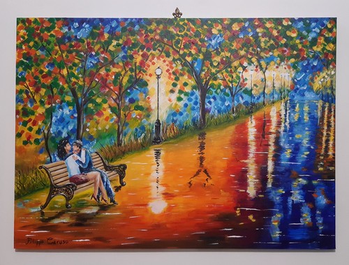 Quadro dipinto mano - quadro,