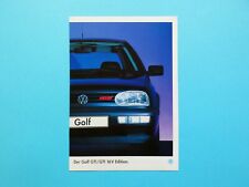 Brochure / Catalogo / Brochure - VW Golf III - GTI e GTI 16V - Edizione - 01/95