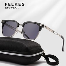 Occhiali da sole unisex metallo quadrati business moda classici da viaggio UV400 